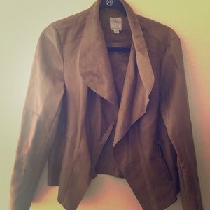 Brown suede jacket